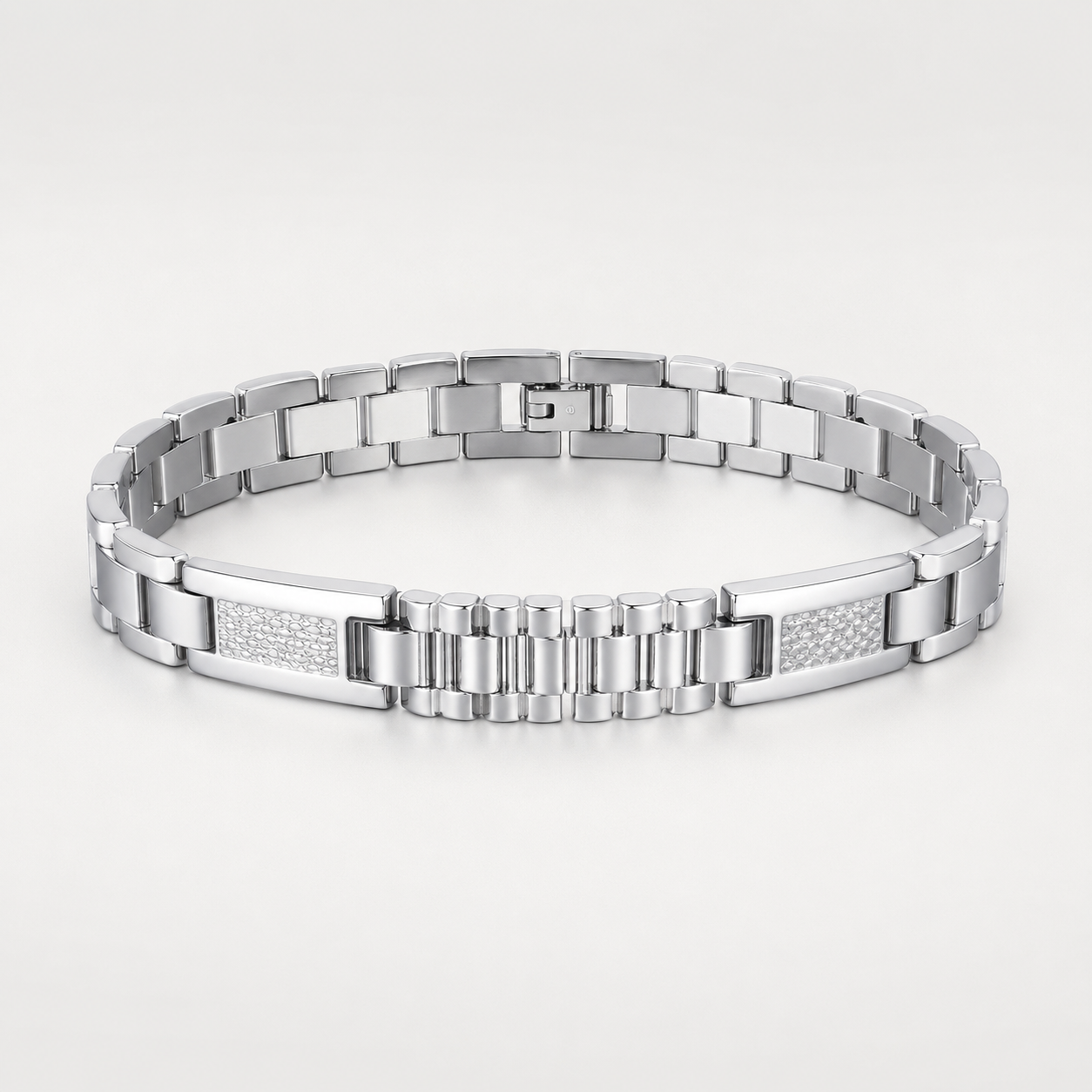 Architect Titanium Steel Link Bracelet