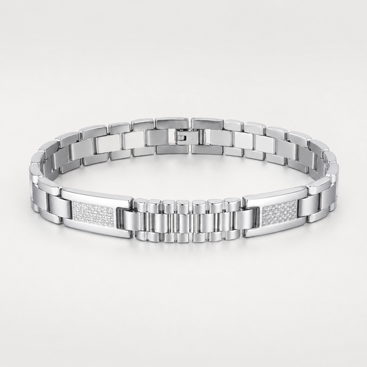 Architect Titanium Steel Link Bracelet